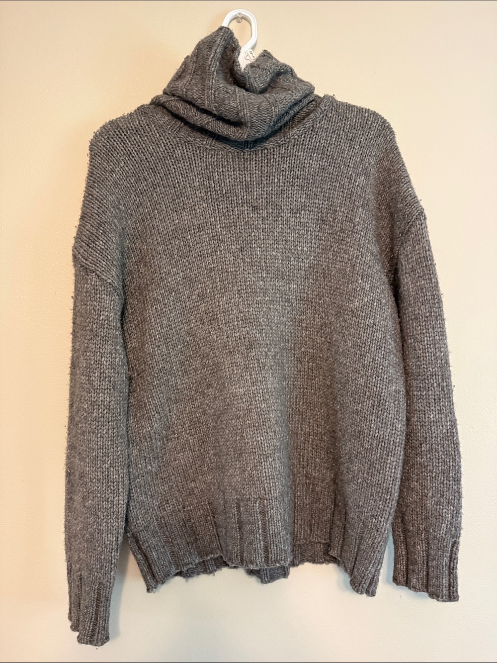 Nili Lotan Gray Turtleneck Sweater